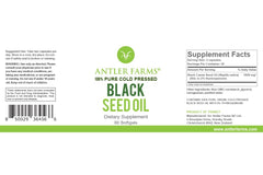 Label shows 2% thymoquinone and 500mg per softgel