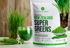 Chlorella and spirulina powder blend