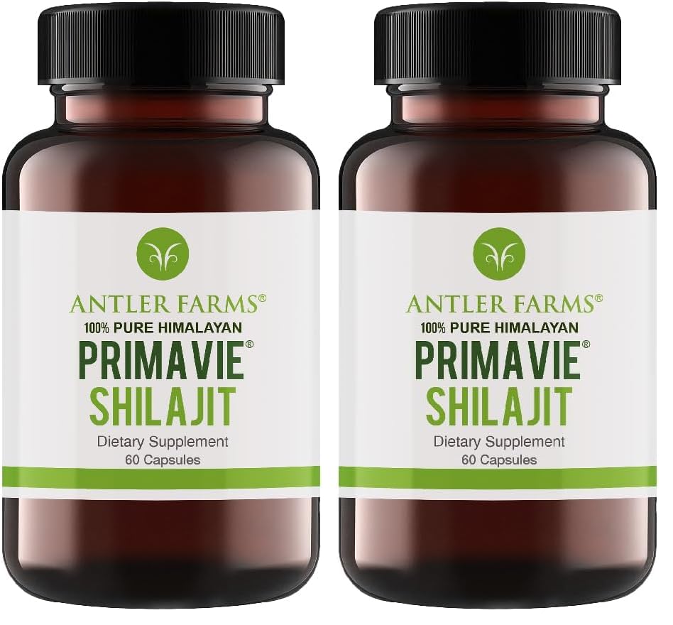 Antler Farms PrimaVie Shilajit for Men bottle and packaging