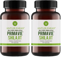 Antler Farms PrimaVie Shilajit for Men bottle and packaging