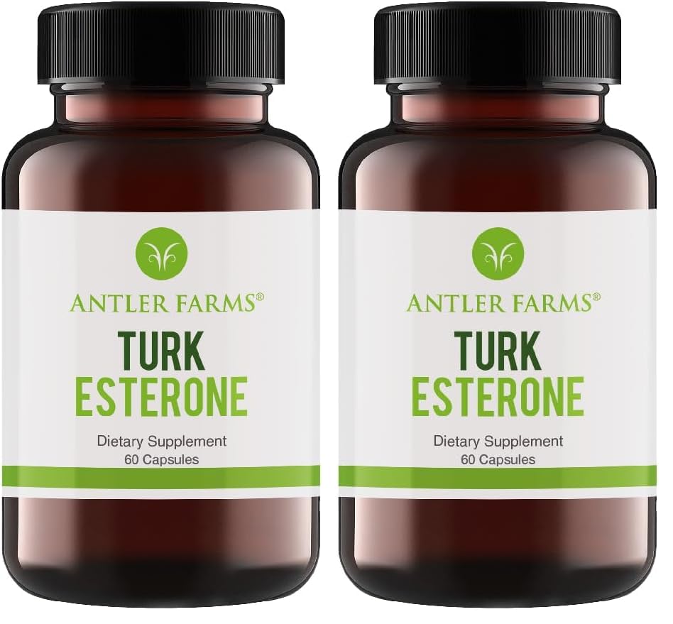 Antler Farms Turkesterone bottle with 60 capsules