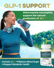Synbiotic blend diagram with Akkermansia and prebiotics