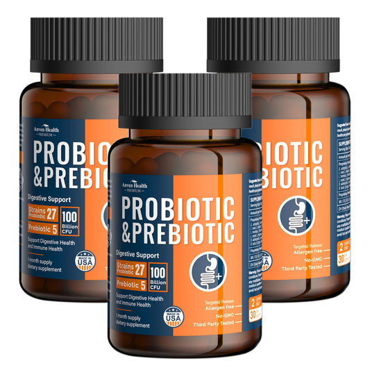 Anven Health Probiotics bottle showing 100B CFU and 27 strains