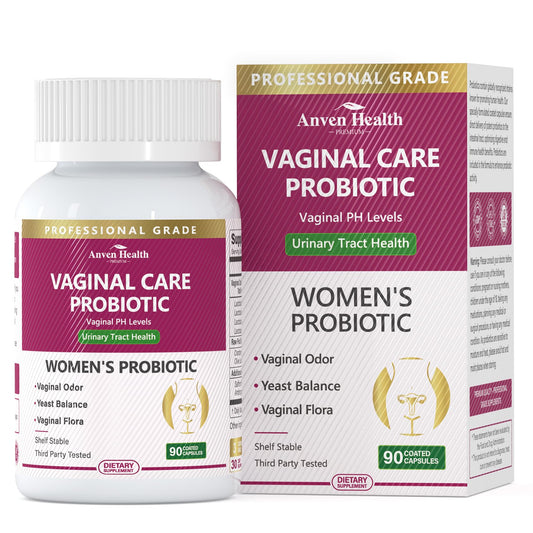 Bottle of Anven Health Vaginal Probiotics – 90 capsules
