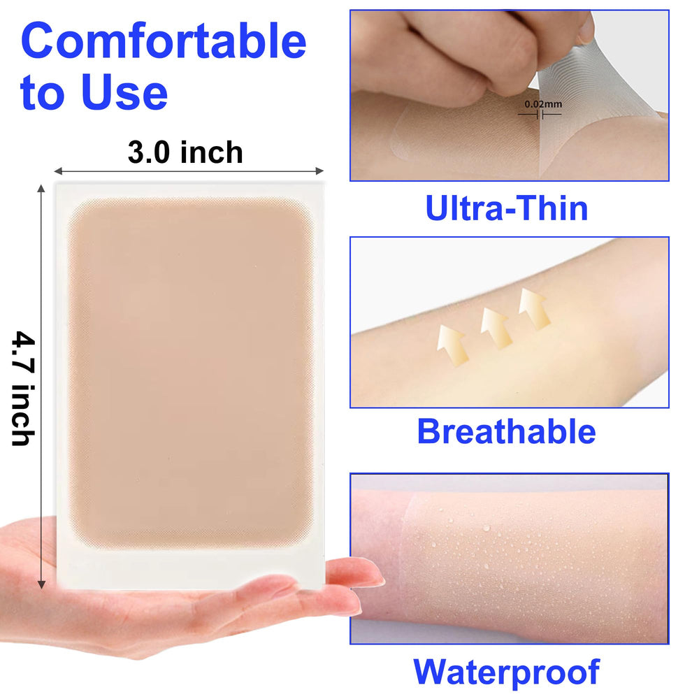 Anvosy tattoo cover up patch cut-to-fit shows customizable sizing for perfect concealment.