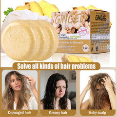 Anweina Ginger Hair Shampoo Bar, daily use on all hair types