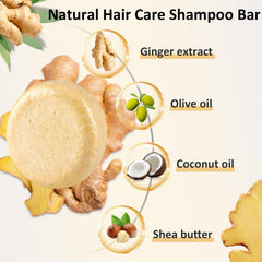 Anweina Ginger Hair Shampoo Bar, ginger ingredients, supports scalp nourishment