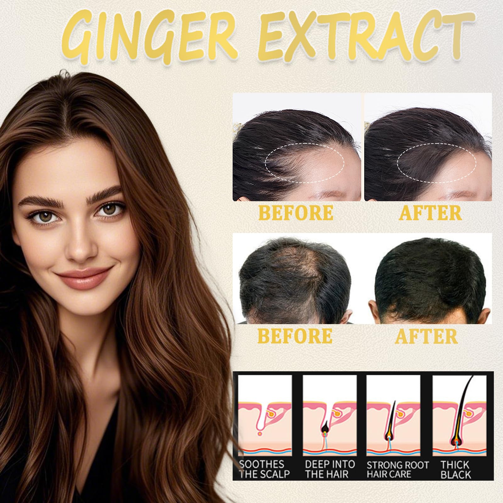 Anweina Ginger Hair Shampoo Bar, lather close-up, deep cleansing feel