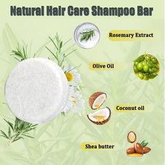 Anweina Rosemary Shampoo Bar after-use hair shows shine and smooth texture.