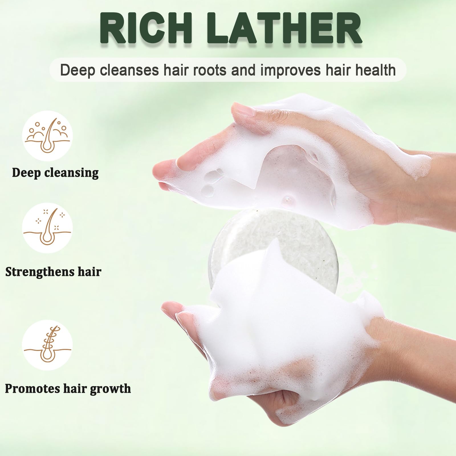 Anweina Rosemary Shampoo Bar formulated for color-treated and sensitive scalps.