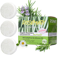 Anweina Rosemary Shampoo Bar lather on scalp for deep cleansing and nourished roots.