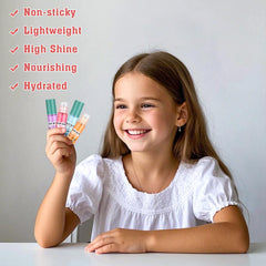 Anwuozu lychee lip gloss for airy moisture and playful color.