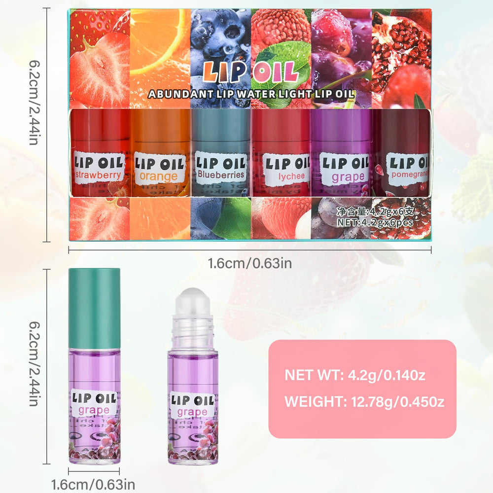 Anwuozu pomegranate lip oil gloss with rich flavor and conditioning.