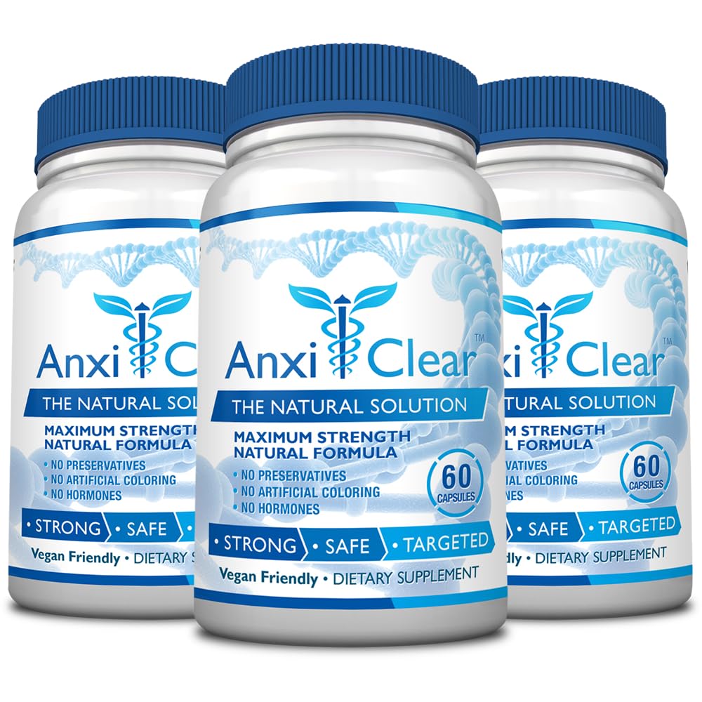 AnxiClear 3-month supply bottle and packaging