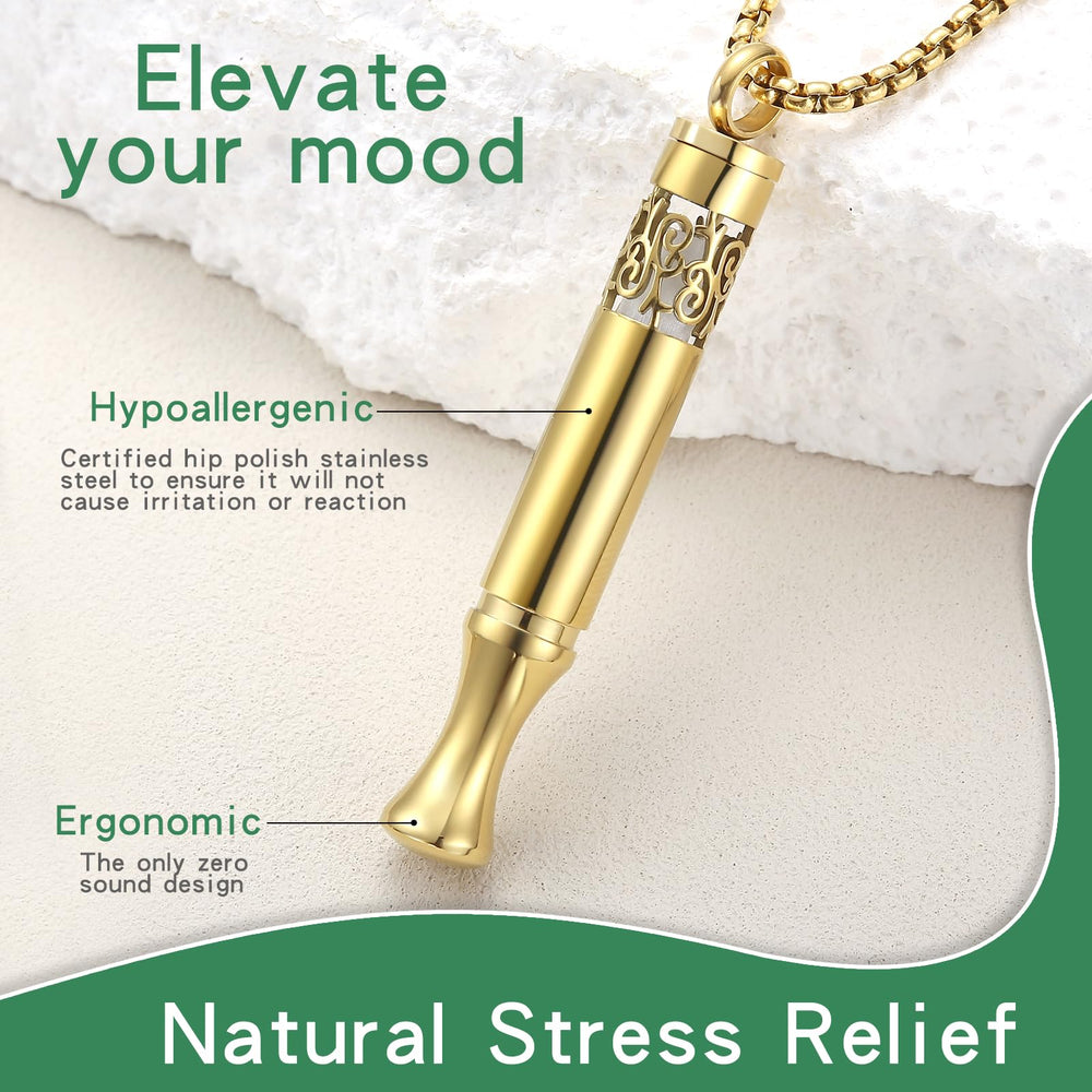 Close-up of 4-7-8 breathing guidance on pendant