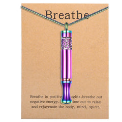 Rainbow Anxiety Relief Pendant with diffuser pad