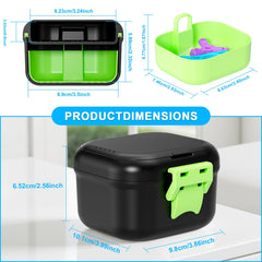 Travel denture cup for soaking dentures and retainers