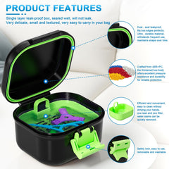 Dimensions of ANYLEY denture case: 3.86 x 3.96 x 2.55 inches