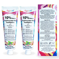 Anymoment 10% Nano Hydroxyapatite Toothpaste 2-pack 4oz – front view