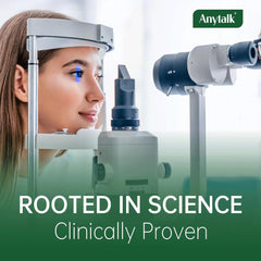 Graphic illustrating eye health benefits and dry eye relief