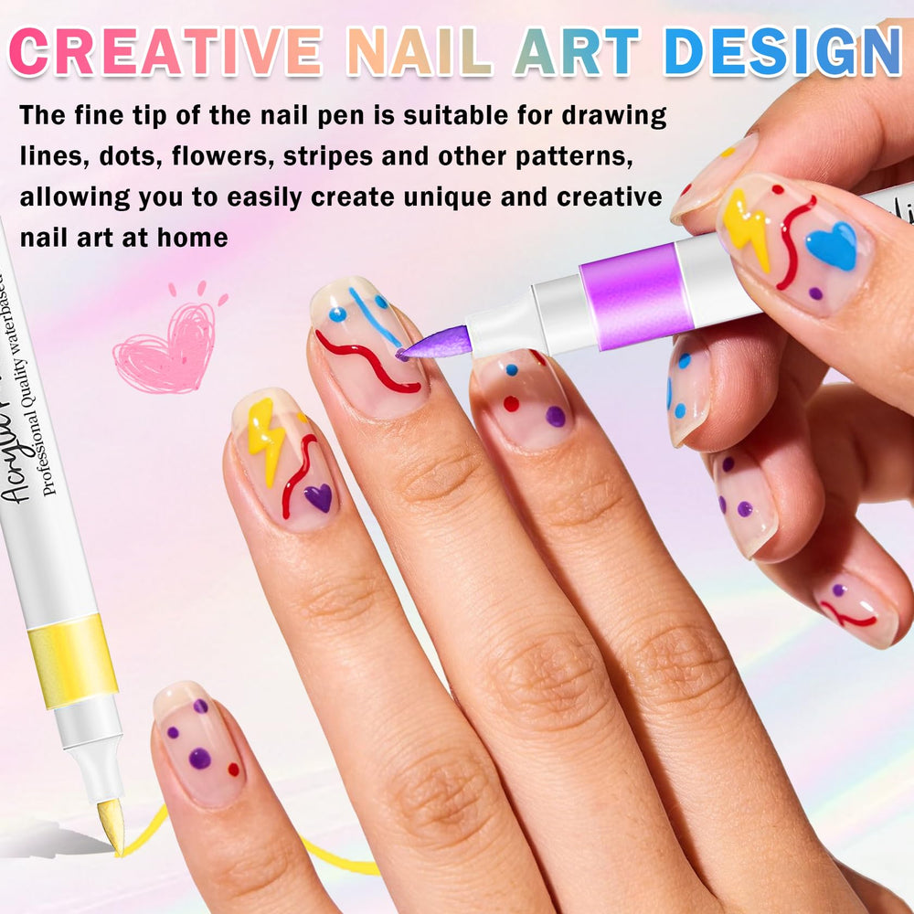 AOAZXBB quick-drying pigments minimize smudges during nail art.