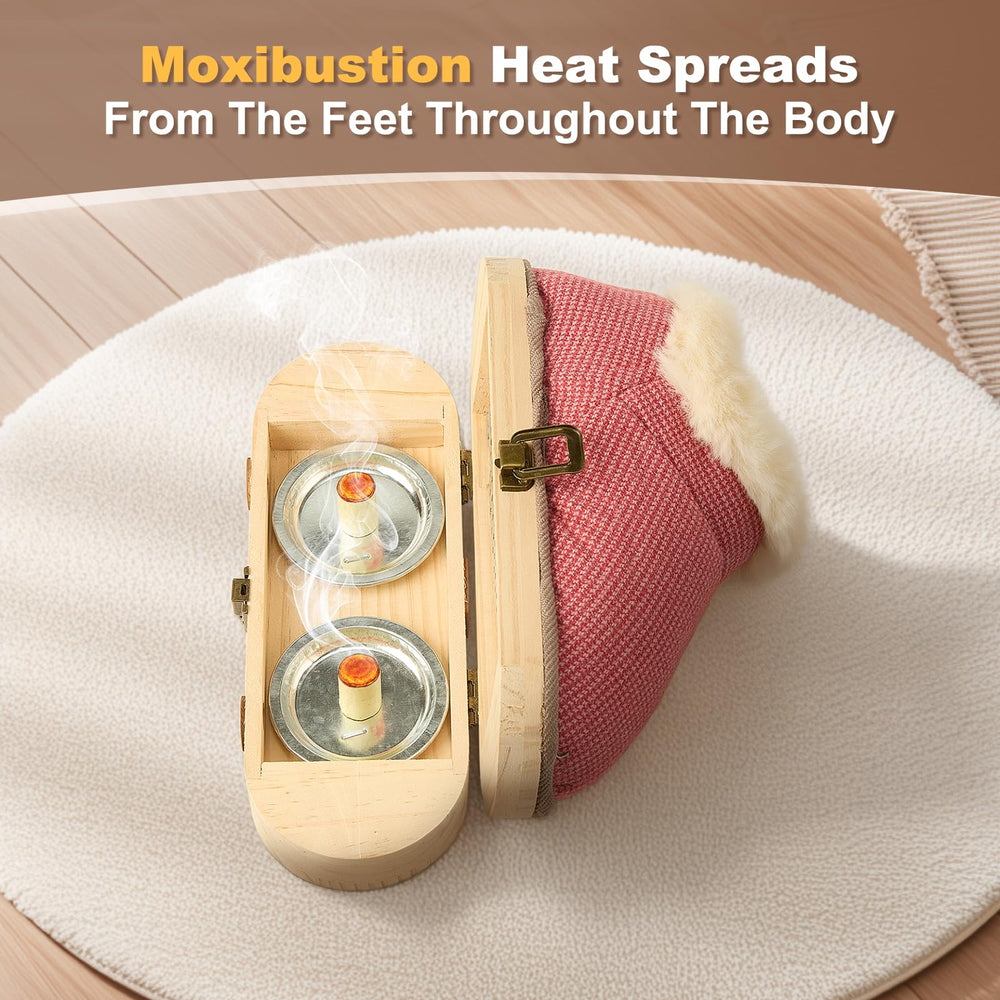 Moxas stick holder and side temperature control holes on the shoe