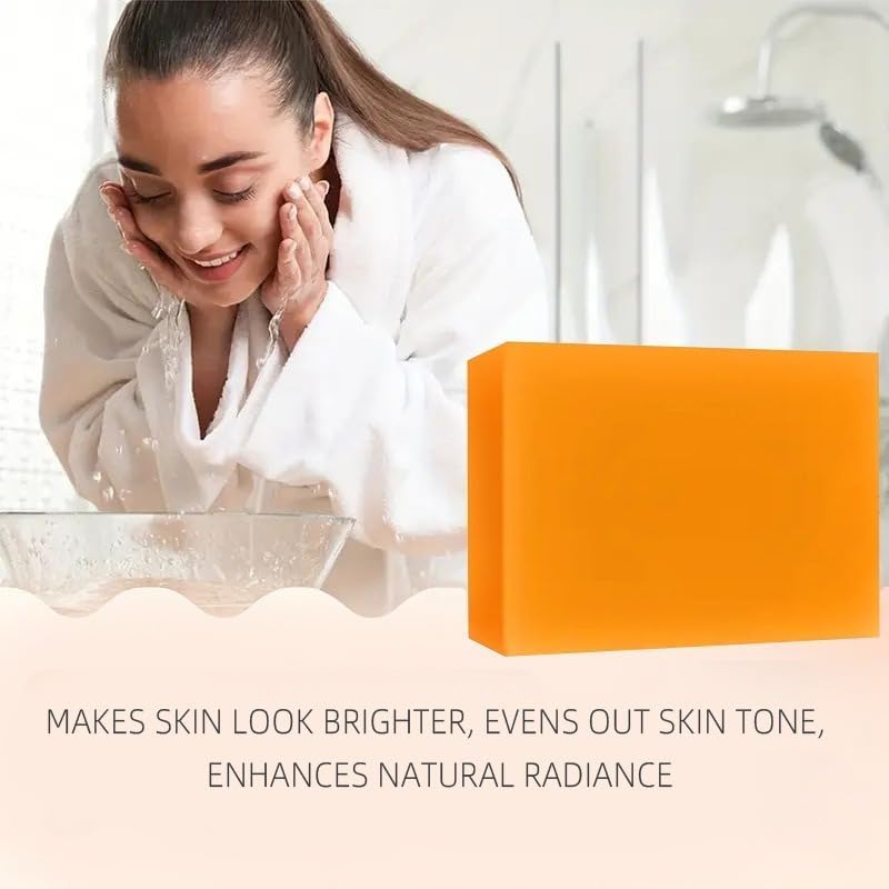 Spa-like bath scene featuring AOJUIGO turmeric soap