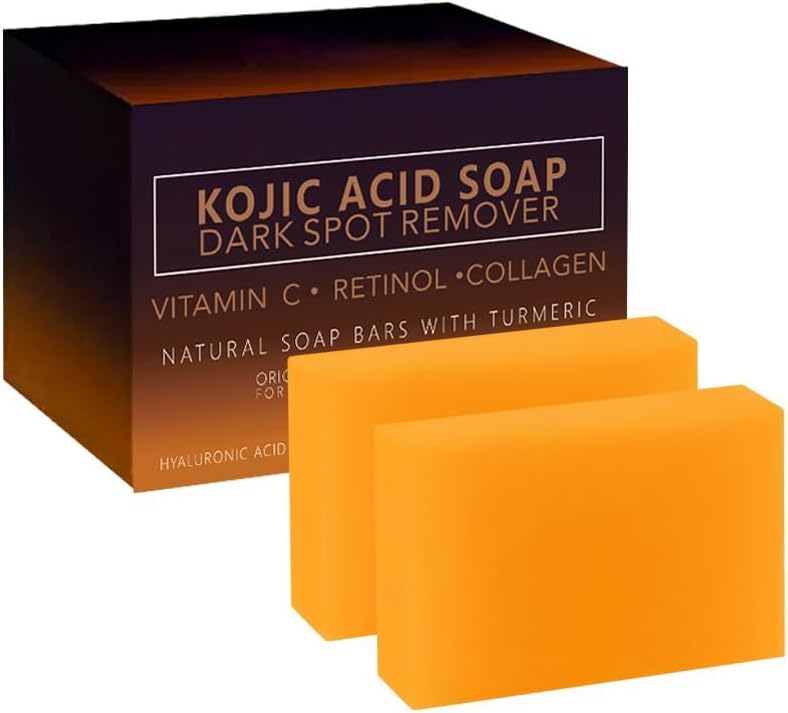 AOJUIGO turmeric soap packaging with brand emblem for daily use