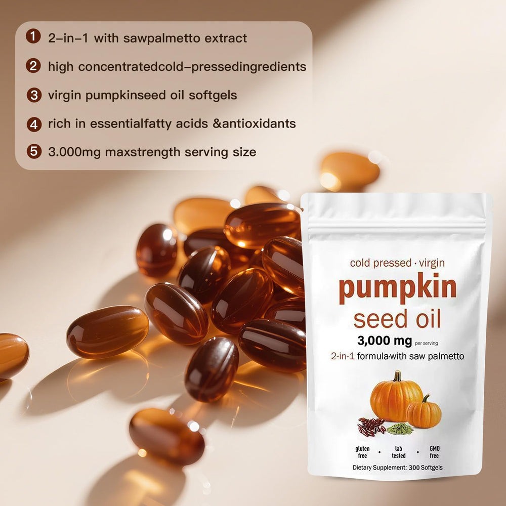 AOLBSPD Pumpkin Seed Oil Capsules packaging and bottle