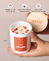 Candle ingredients and fragrance notes for AOOVOO Apple Pie
