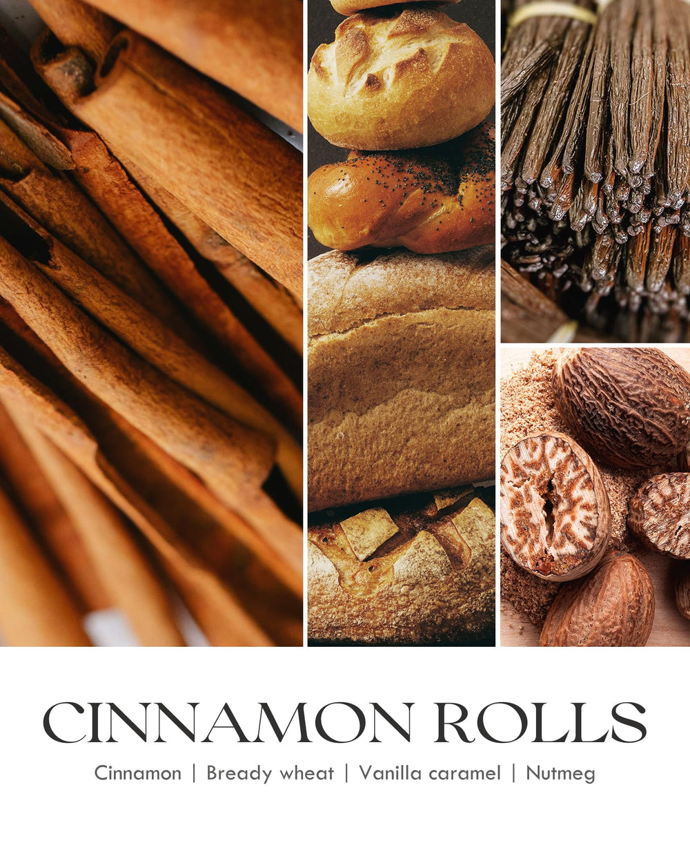 Candle burning with bakery-fresh cinnamon scent