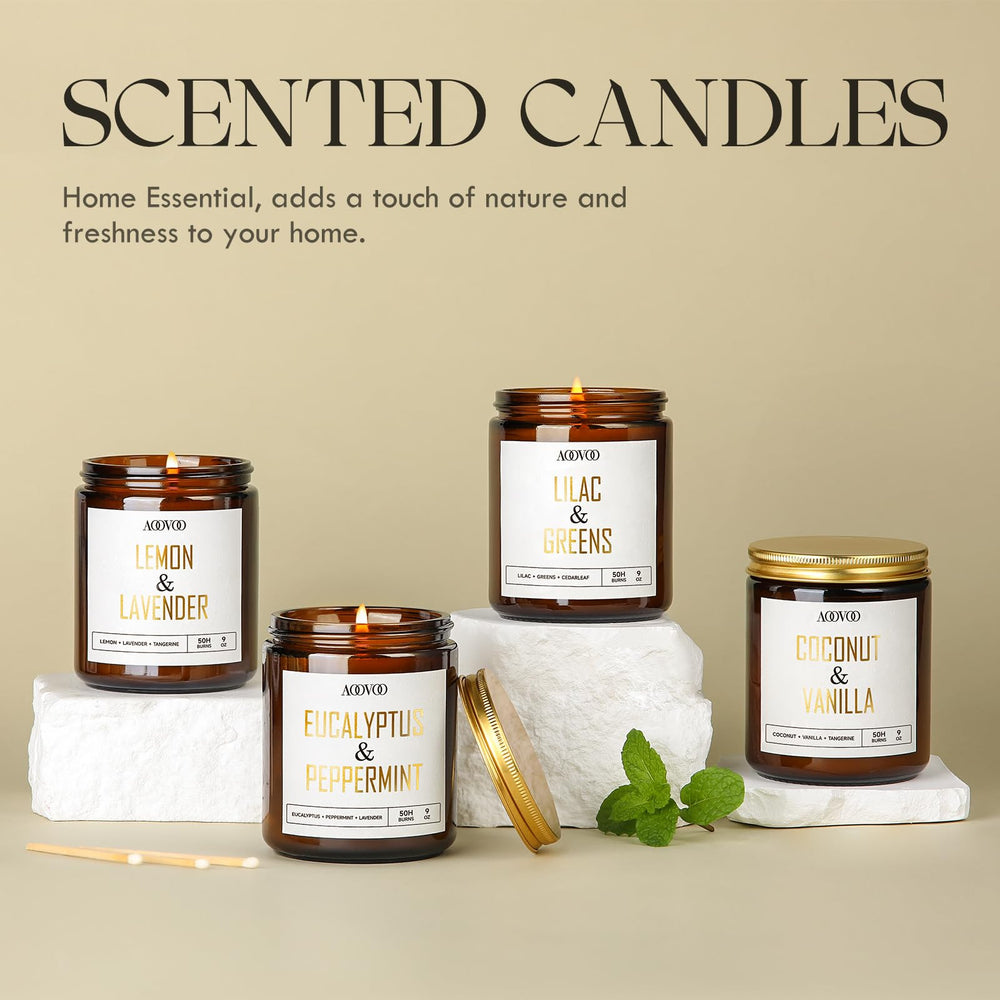 Ambient glow of AOOVOO Coconut Vanilla candle