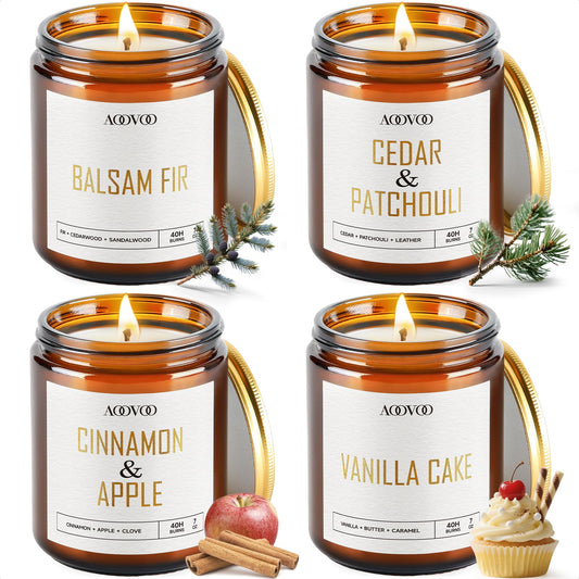 AOOVOO conjunto de velas Navidad para crear ambiente cálido en casa