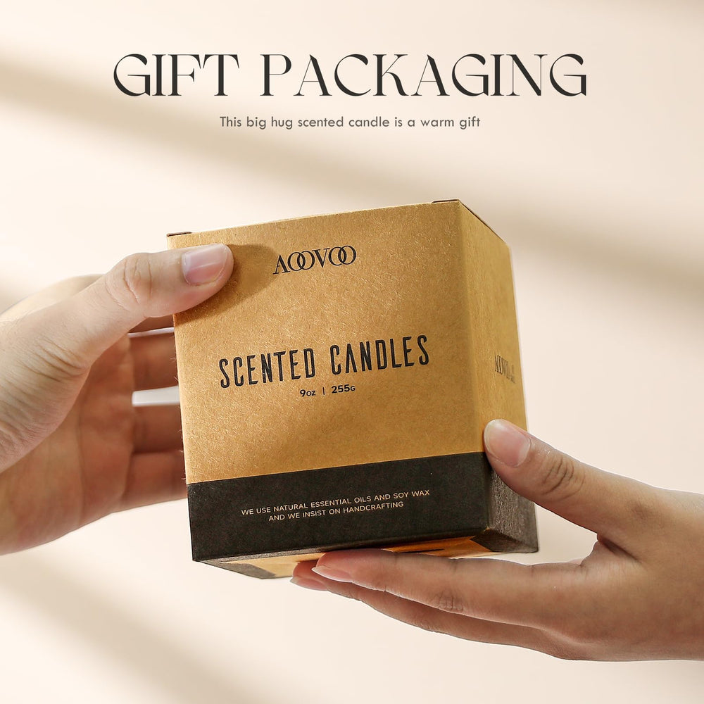 Packaging and gift-ready presentation for AOOVOO Eucalyptus Mint Candle