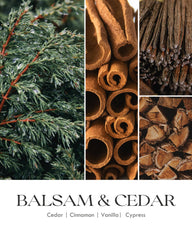 Candle in a warm winter room setting showcasing pine fragrance