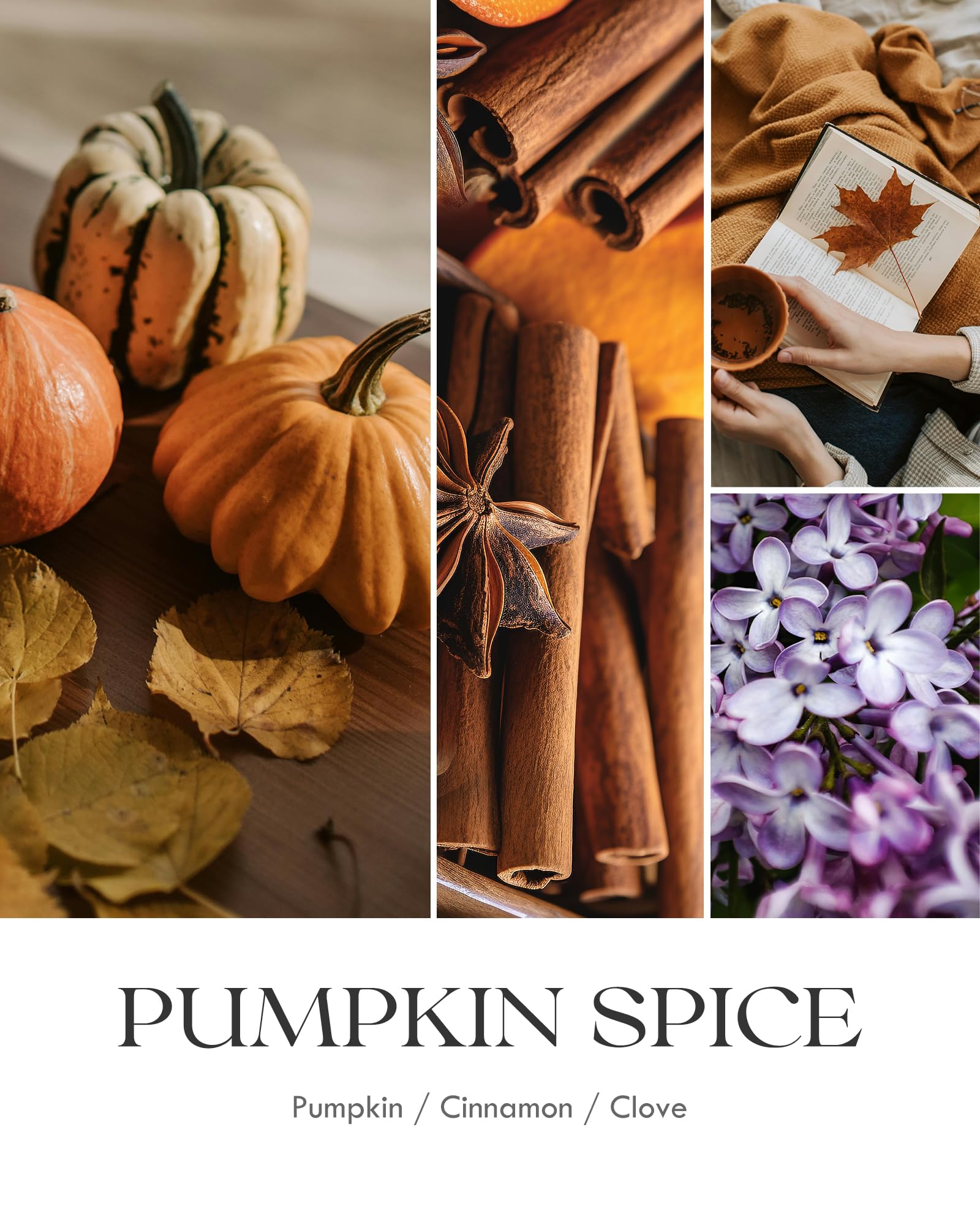 Gift-ready AOOVOO Pumpkin Spice Candle in decorative packaging
