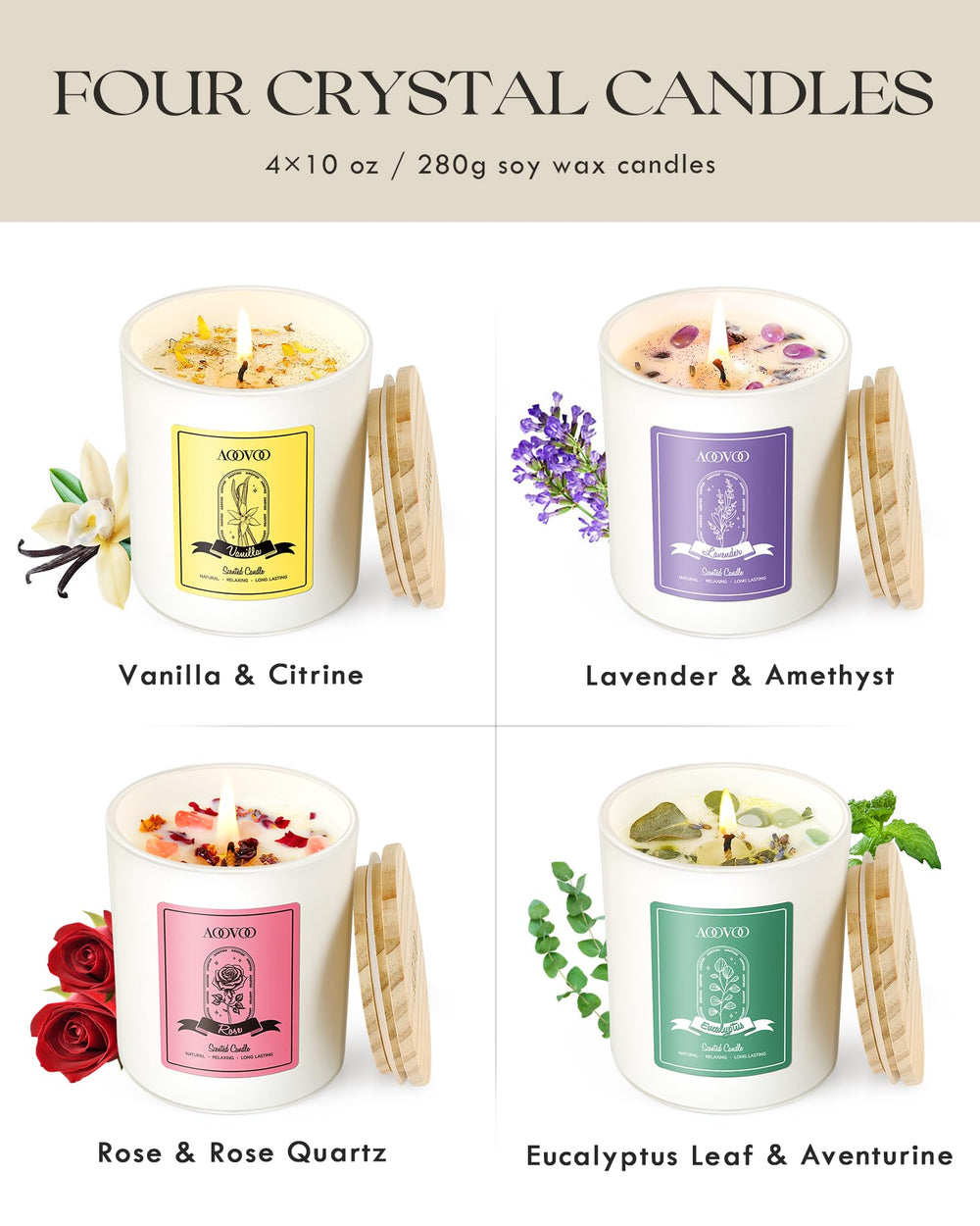 Gift-ready packaging box with AOOVOO floral design
