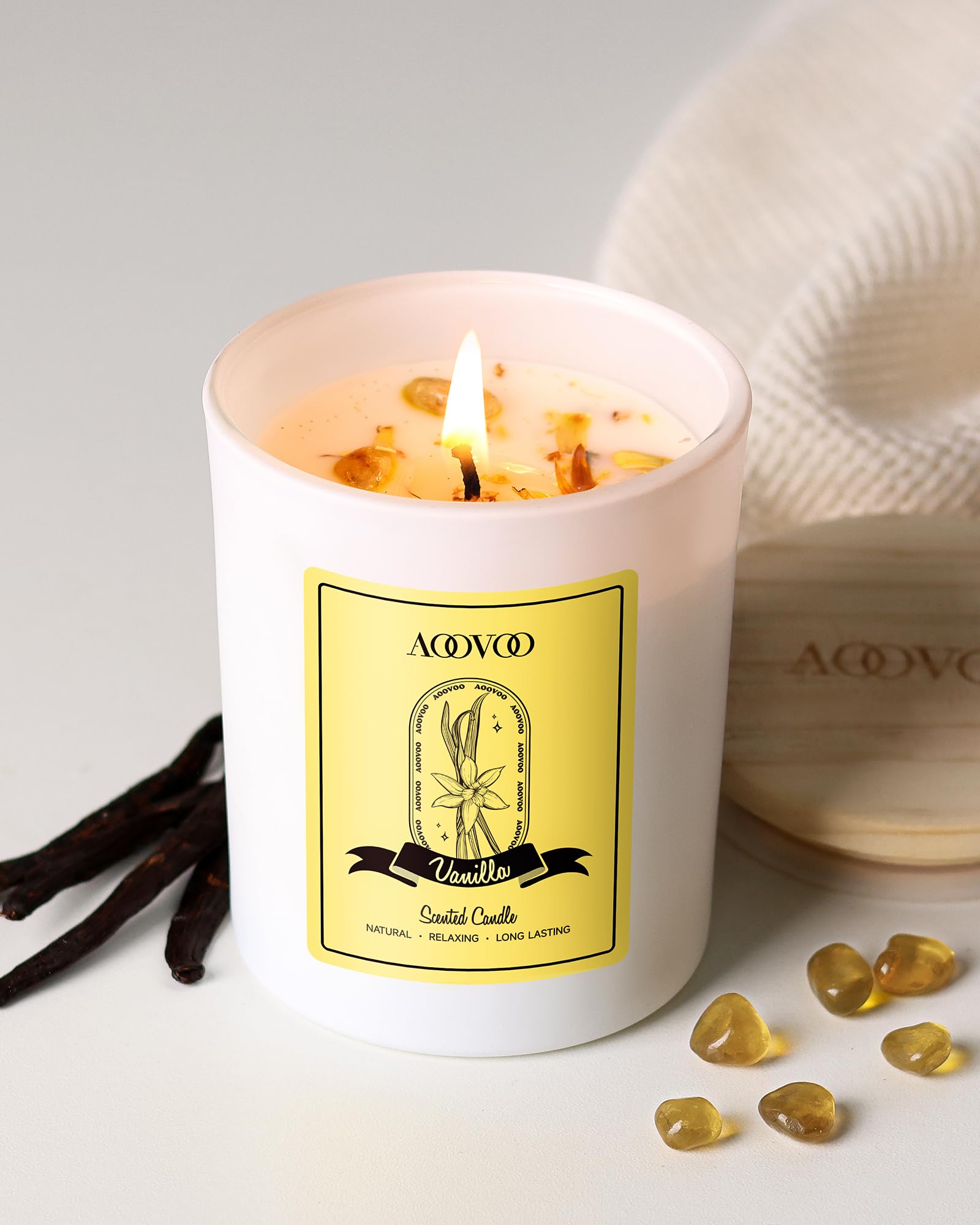 Gift-ready AOOVOO Vanilla Candle packaging