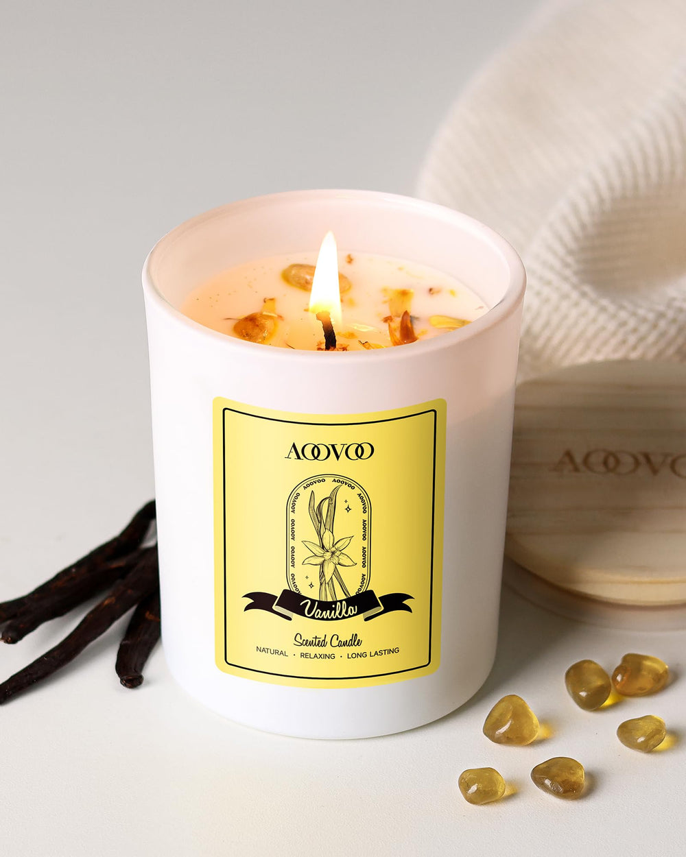 Gift-ready AOOVOO Vanilla Candle packaging