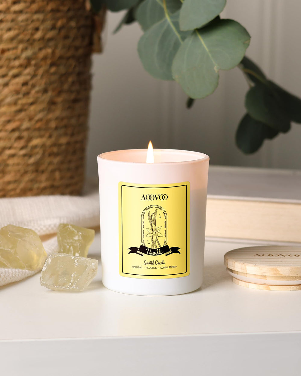 Vanilla and Jasmine scent profile in AOOVOO candle