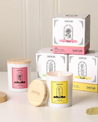 AOOVOO branding and candle packaging for gifting