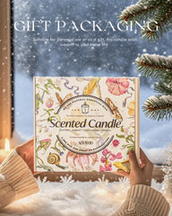 AOOVOO gift-ready packaging box for Winter Candles Set