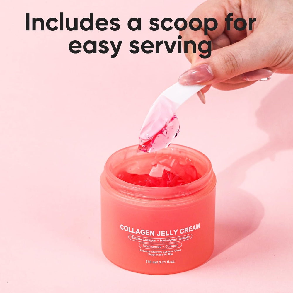 AOPEIBOTO Collagen Jelly Cream consistency close-up emphasizing jelly texture and melt-in feel