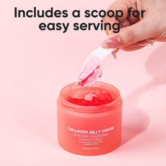 AOPEIBOTO Collagen Jelly Cream consistency close-up emphasizing jelly texture and melt-in feel