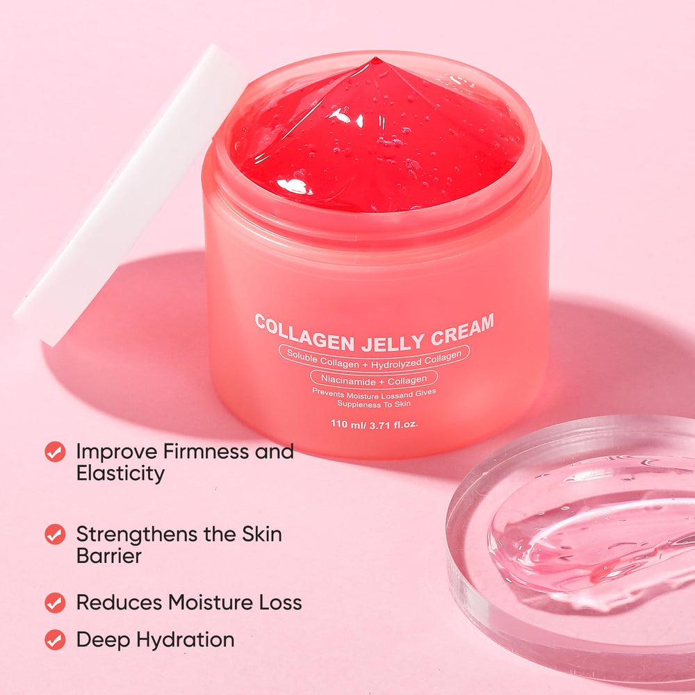 AOPEIBOTO Collagen Jelly Cream used in daily routine for morning and night care