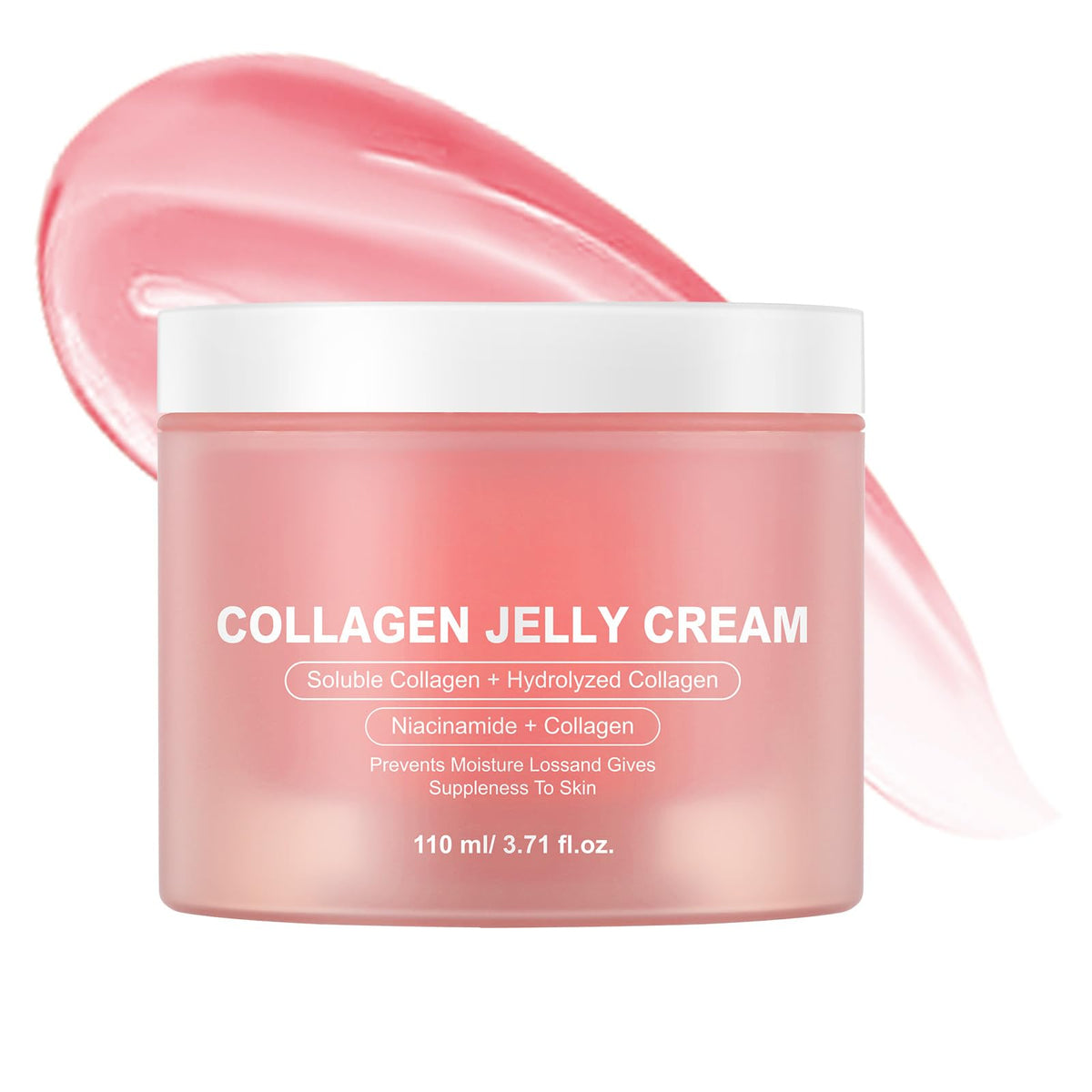 AOPEIBOTO Collagen Jelly Cream jar shows a smooth texture for lasting hydration