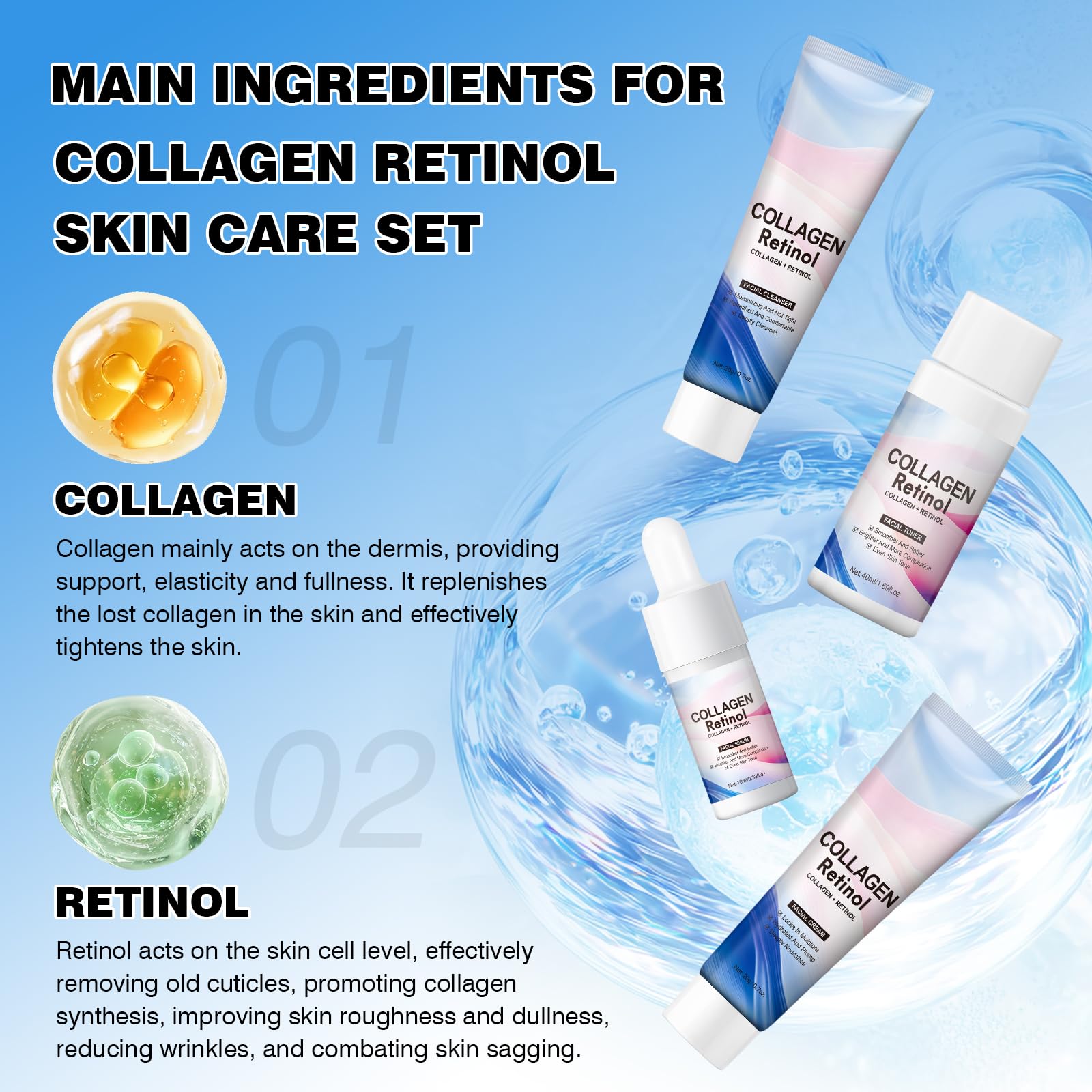 AOPEIBOTO collagen retinol serum glides on for smooth skin and targeted nourishment.