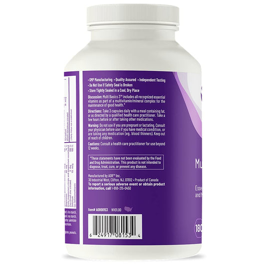 Product label for AOR Multi Basics 3 (USA)