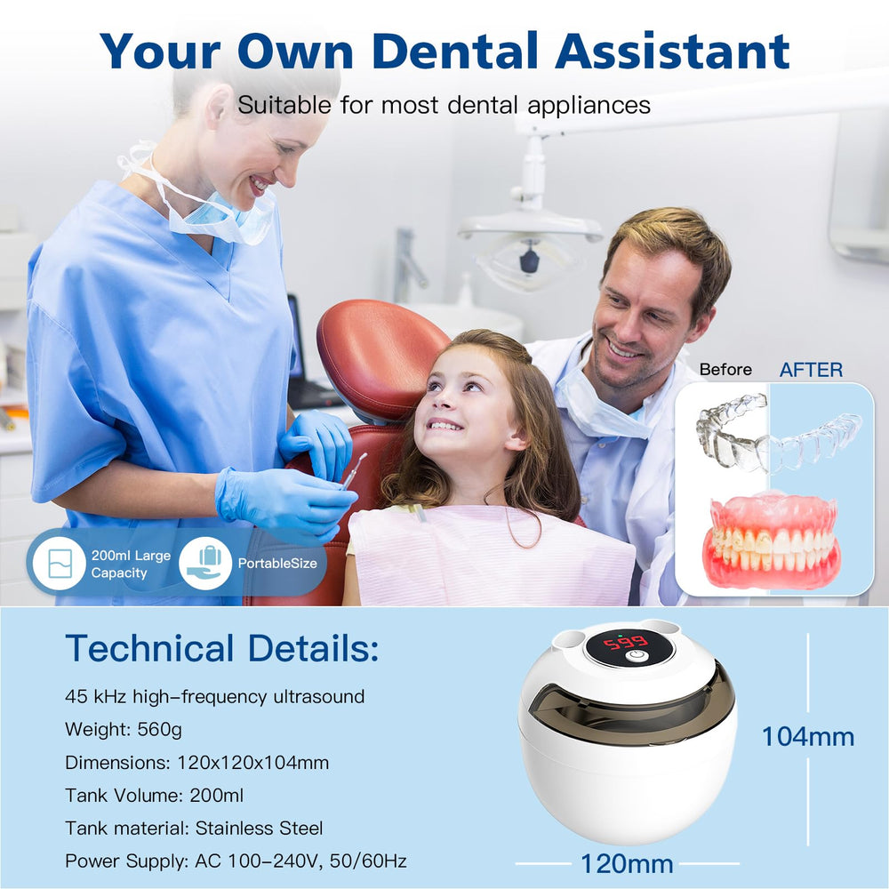 Suitable for aligners, dentures, night guards, braces and mouth guards