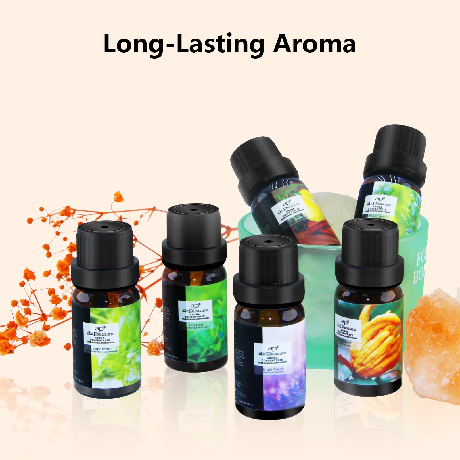 ap airpleasure Peppermint bottle for refreshing cool aroma in diffuser or humidifier.